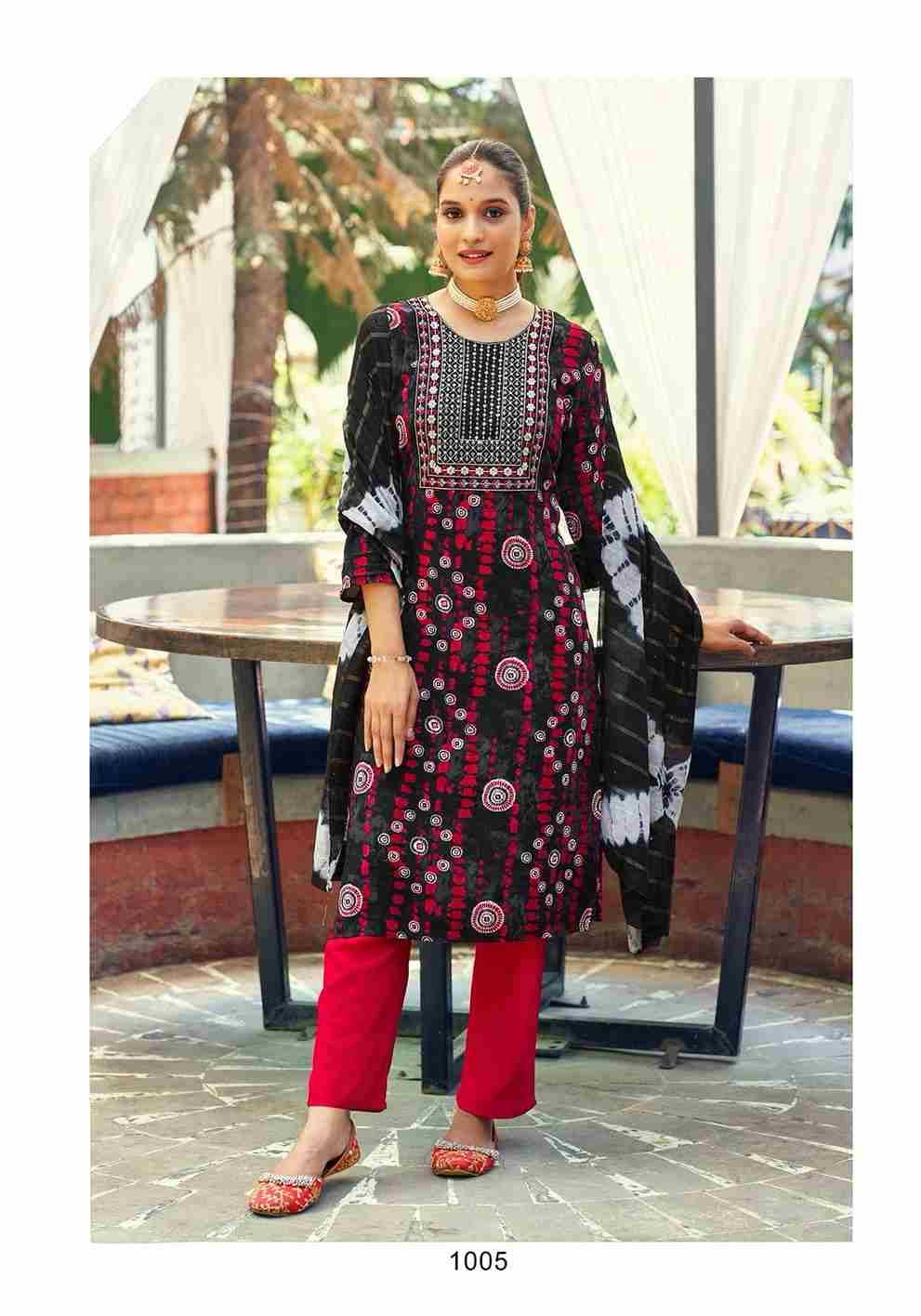 Khanak Vol-1 By Mystic 9 1001 To 1008 Series Beautiful Suits Colorful Stylish Fancy Casual Wear & Ethnic Wear Rayon Print Dresses At Wholesale Price