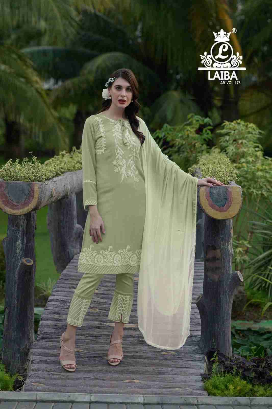 AM Vol-178 By Laiba 178-A To 178-D Series Beautiful Pakistani Suits Colorful Stylish Fancy Casual Wear & Ethnic Wear Pure Georgette Embroidered Dresses At Wholesale Price