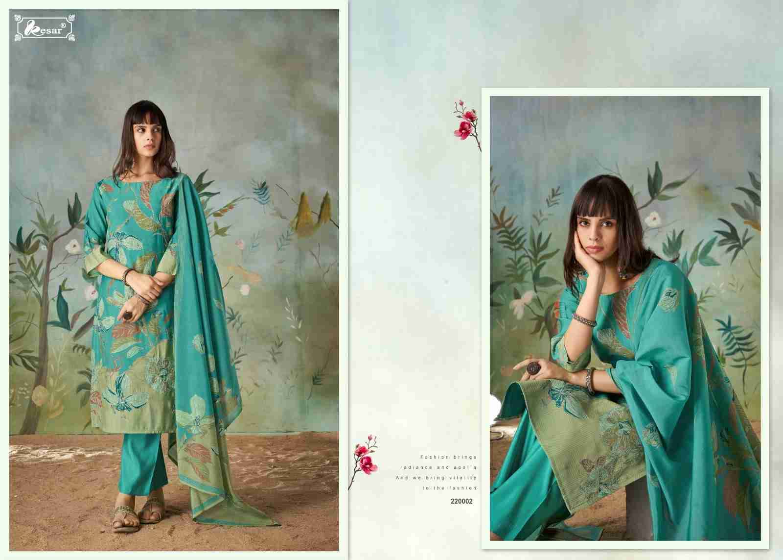 Shanaya Vol-2 By Kesar 220001 To 220006 Series Beautiful Festive Suits Stylish Fancy Colorful Casual Wear & Ethnic Wear Pure Muslin Viscose Print Dresses At Wholesale Price