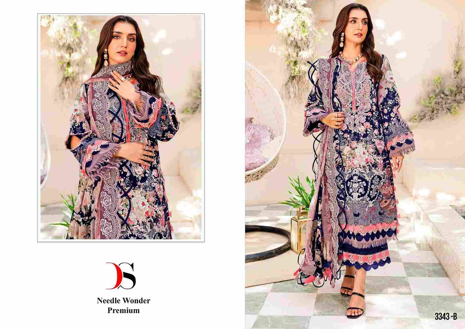 Deepsy Hit Design 3343 Colours By Deepsy Suits 3343 To 3343-C Series Designer Pakistani Suits Beautiful Fancy Stylish Colorful Party Wear & Occasional Wear Pure Cotton With Embroidery Dresses At Wholesale Price
