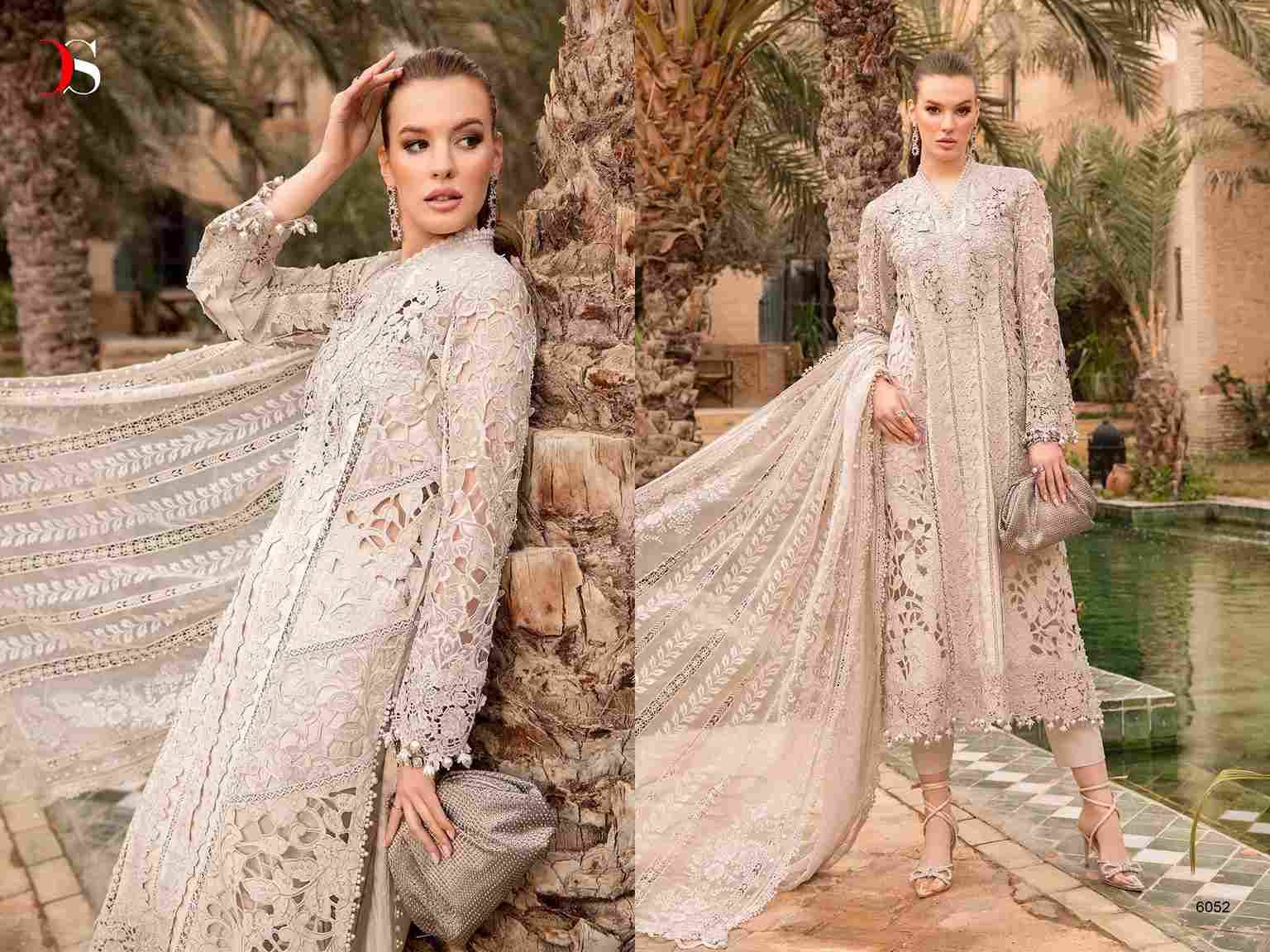 Maria.B. Voyage Lawn-24 By Deepsy Suits 6051 To 6056 Series Designer Pakistani Suits Beautiful Fancy Stylish Colorful Party Wear & Occasional Wear Pure Cotton With Embroidery Dresses At Wholesale Price