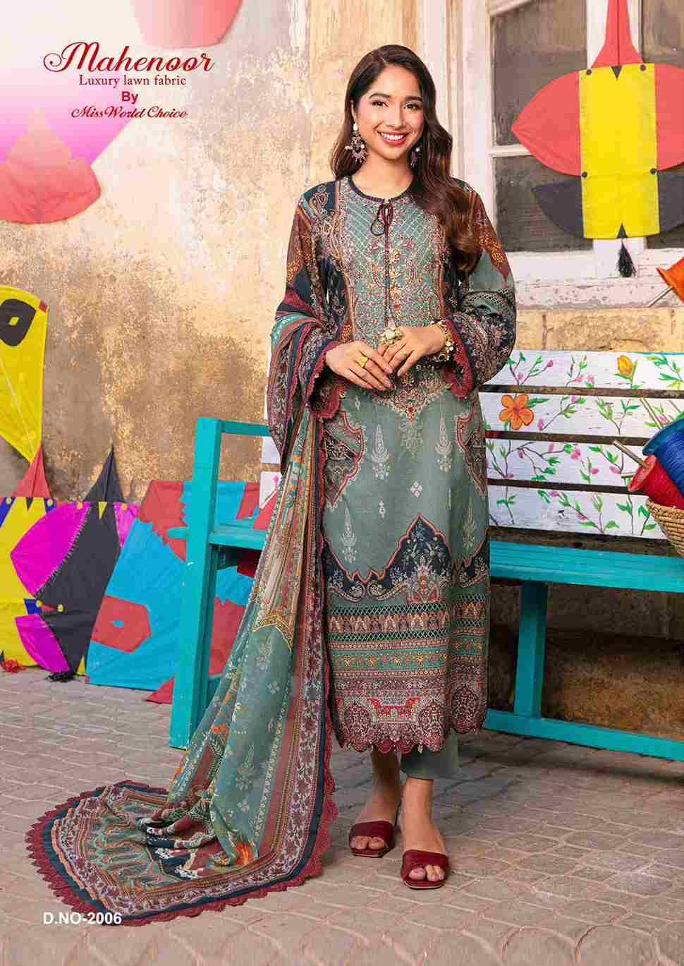 Mahenoor Vol-2 By Miss World Choice 2001 To 2006 Series Beautiful Festive Suits Stylish Fancy Colorful Casual Wear & Ethnic Wear Pure Lawn Print Dresses At Wholesale Price