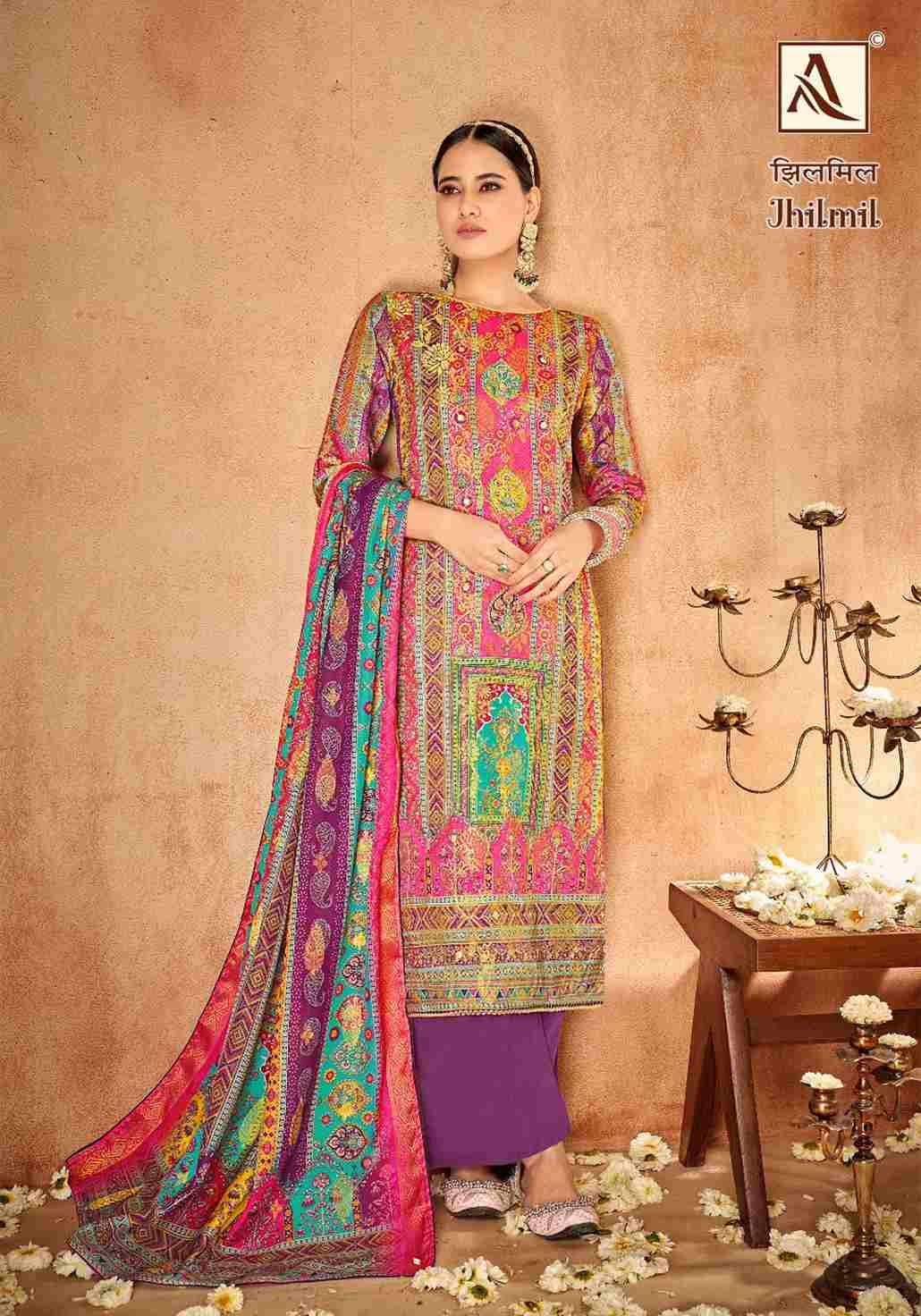 Jhilmil By Alok Suit 1474-001 To 1474-006 Series Beautiful Festive Suits Colorful Stylish Fancy Casual Wear & Ethnic Wear Pure Muslin Jacquard Dresses At Wholesale Price