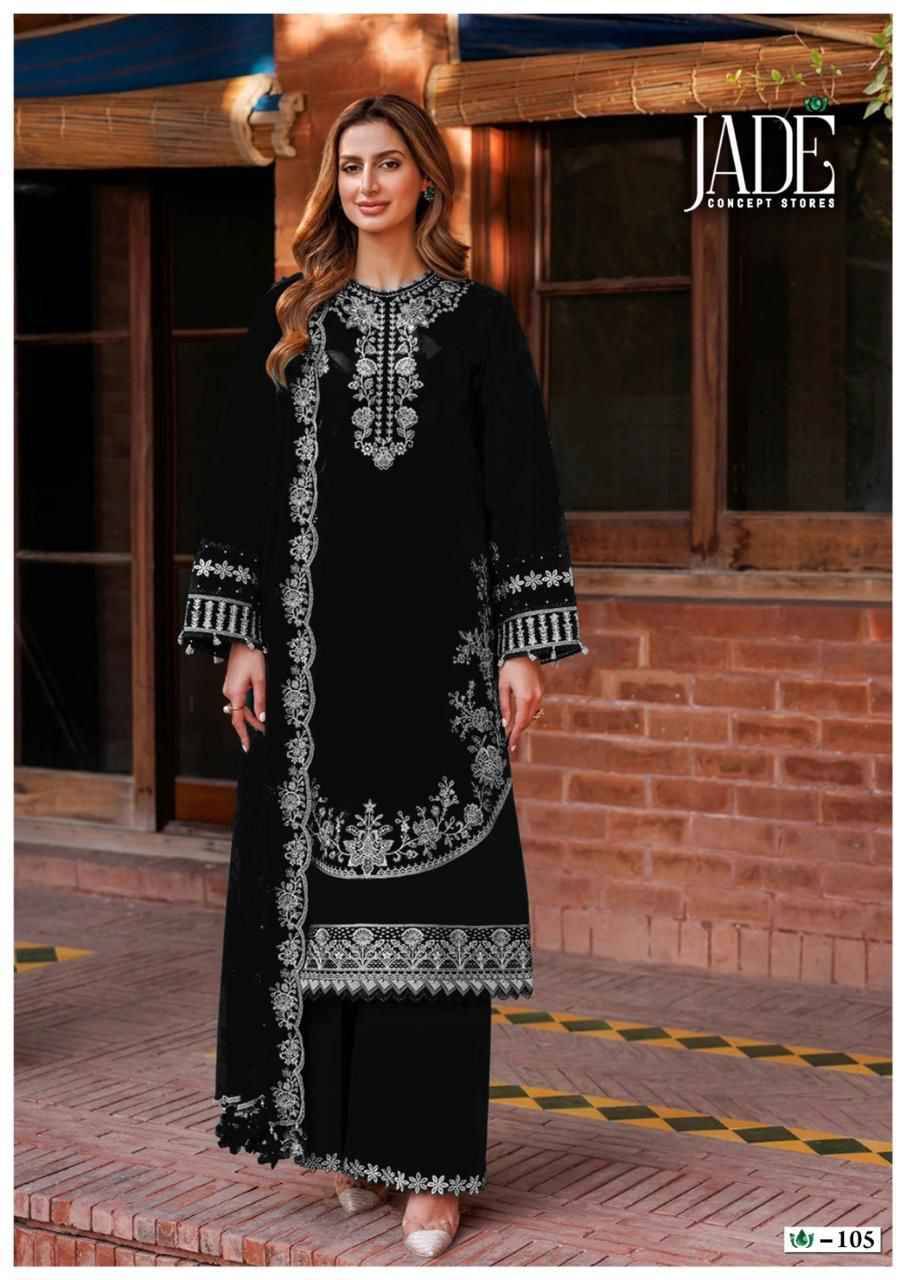 Bin Saeed Black And White By Jade 101 To 106 Series Beautiful Festive Suits Stylish Fancy Colorful Casual Wear & Ethnic Wear Pure Lawn Cotton Print Dresses At Wholesale Price