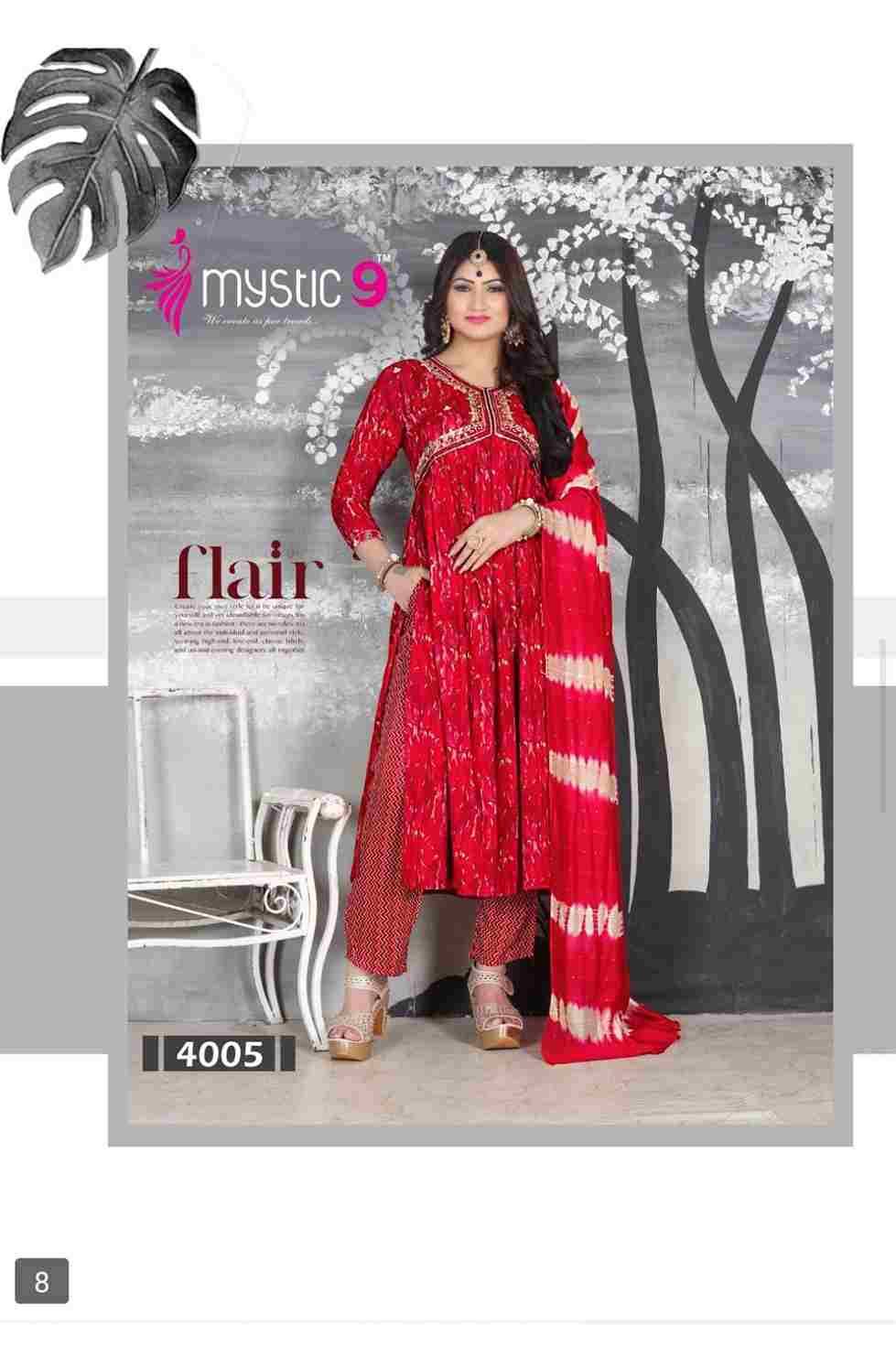 Pooja Vol-4 By Mystic 9 4001 To 4008 Series Beautiful Festive Suits Colorful Stylish Fancy Casual Wear & Ethnic Wear Fancy Dresses At Wholesale Price