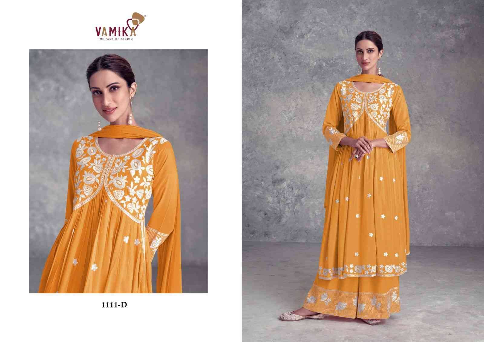 Aadhira Vol-9 Dark List By Vamika 1111-F To 1111-J Series Beautiful Festive Suits Colorful Stylish Fancy Casual Wear & Ethnic Wear Pure Viscose Rayon Embroidery Dresses At Wholesale Price