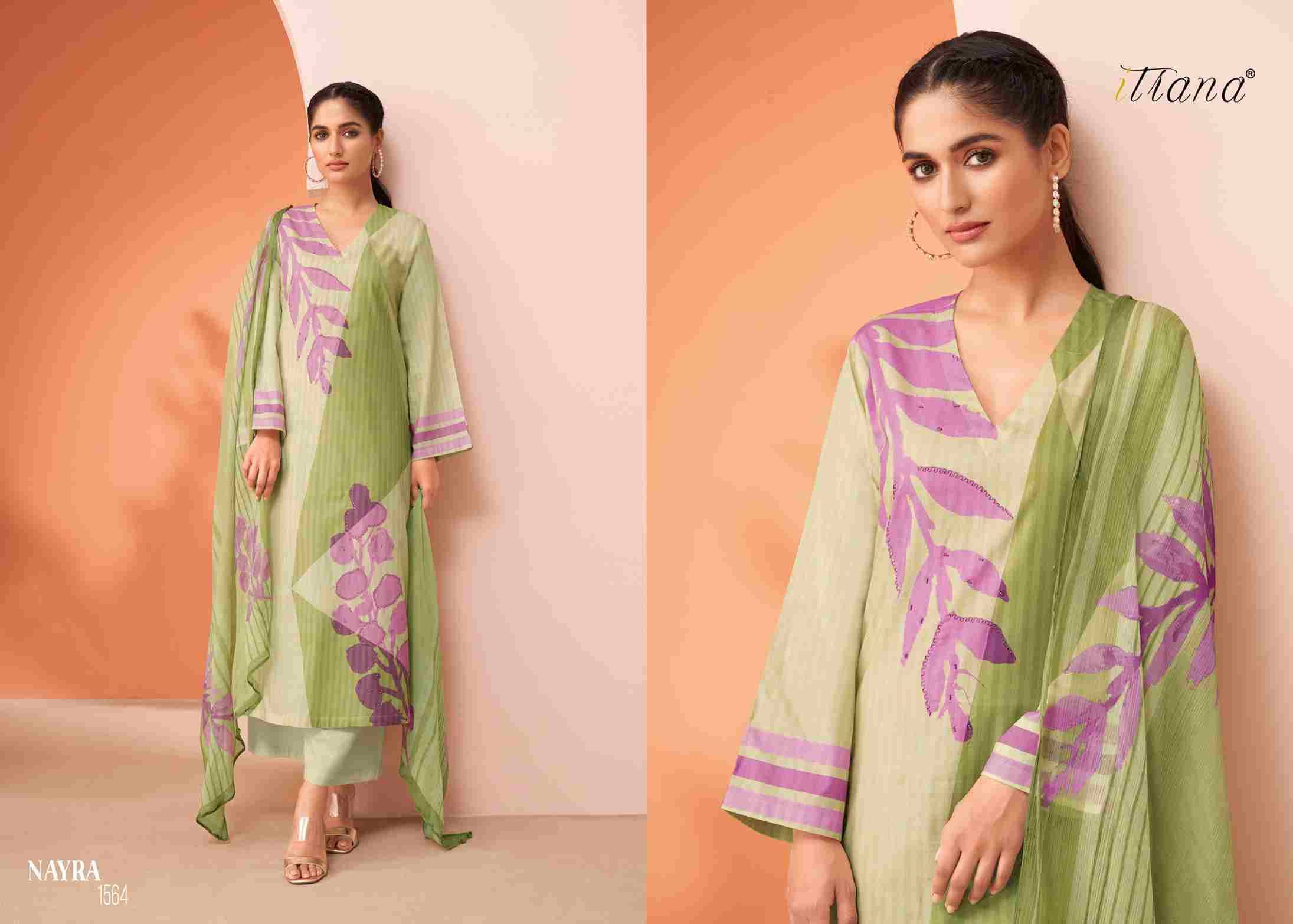 Nayra By Itrana Beautiful Festive Suits Colorful Stylish Fancy Casual Wear & Ethnic Wear Pure Lawn Cotton Dresses At Wholesale Price