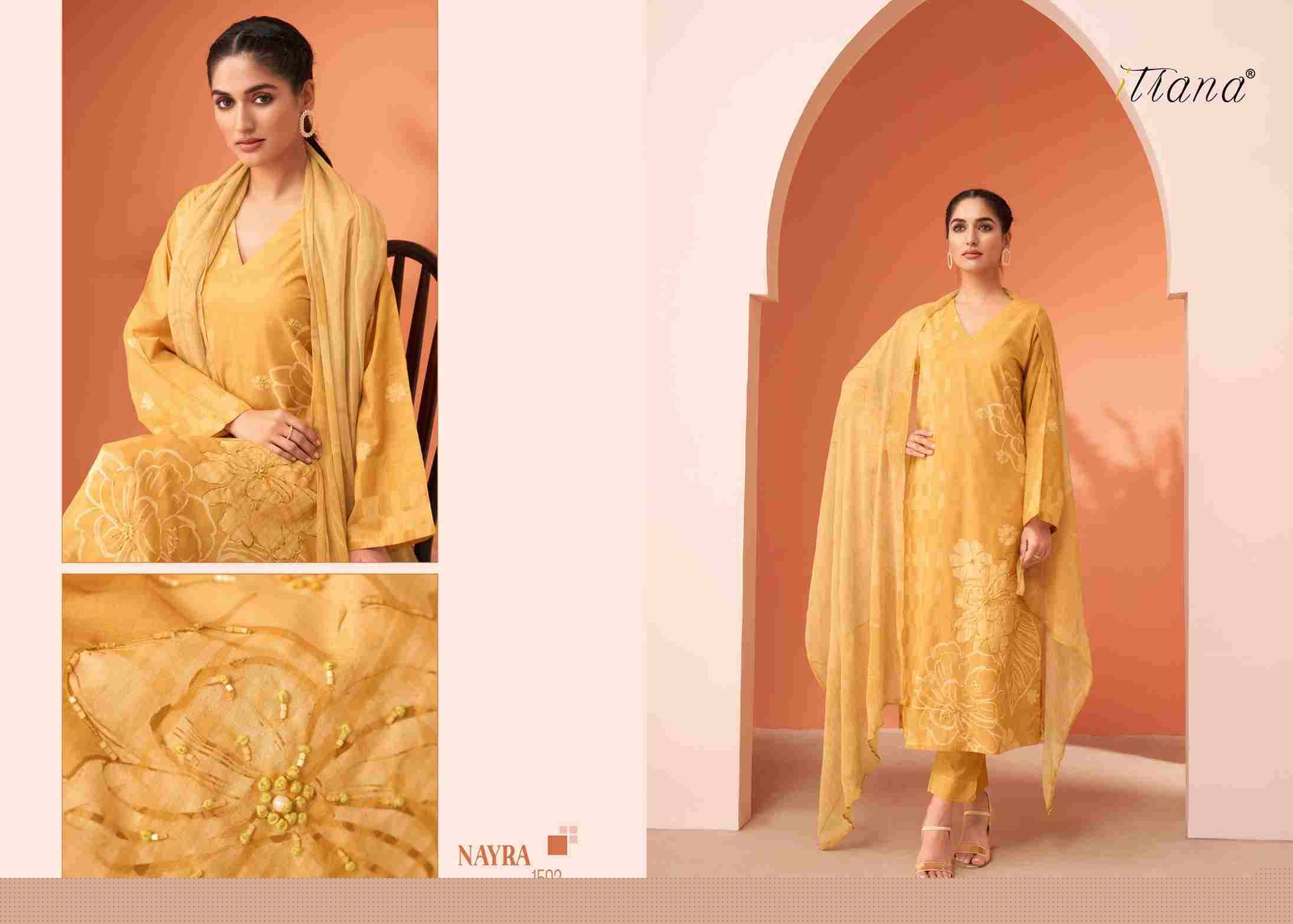 Nayra By Itrana Beautiful Festive Suits Colorful Stylish Fancy Casual Wear & Ethnic Wear Pure Lawn Cotton Dresses At Wholesale Price
