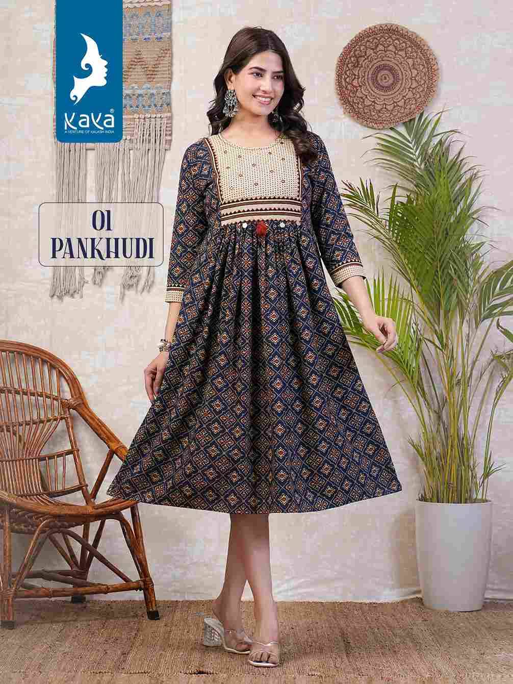 Pankhudi By Kaya 01 To 06 Series Designer Stylish Fancy Colorful Beautiful Party Wear & Ethnic Wear Collection Cotton Kurtis At Wholesale Price