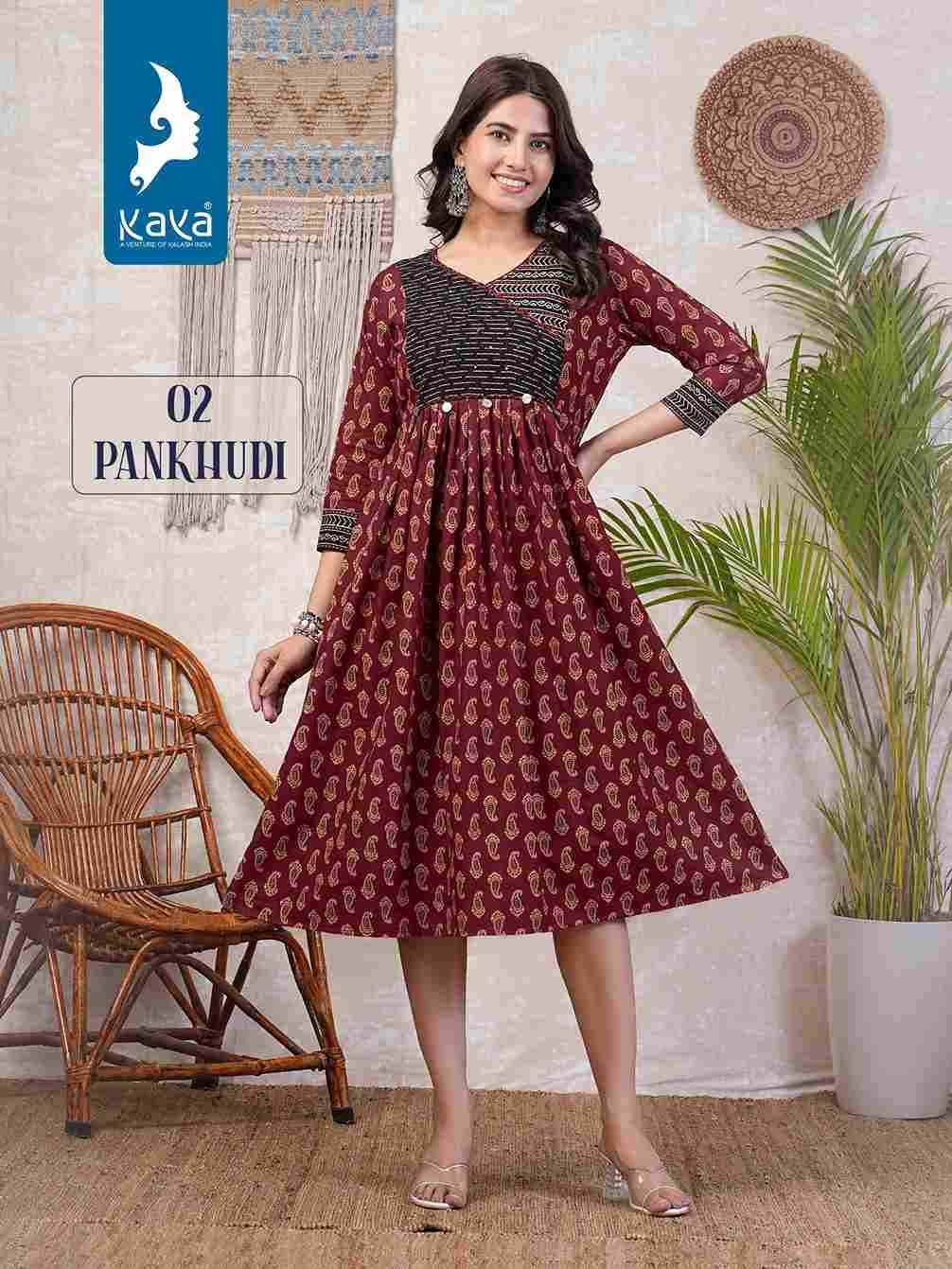 Pankhudi By Kaya 01 To 06 Series Designer Stylish Fancy Colorful Beautiful Party Wear & Ethnic Wear Collection Cotton Kurtis At Wholesale Price
