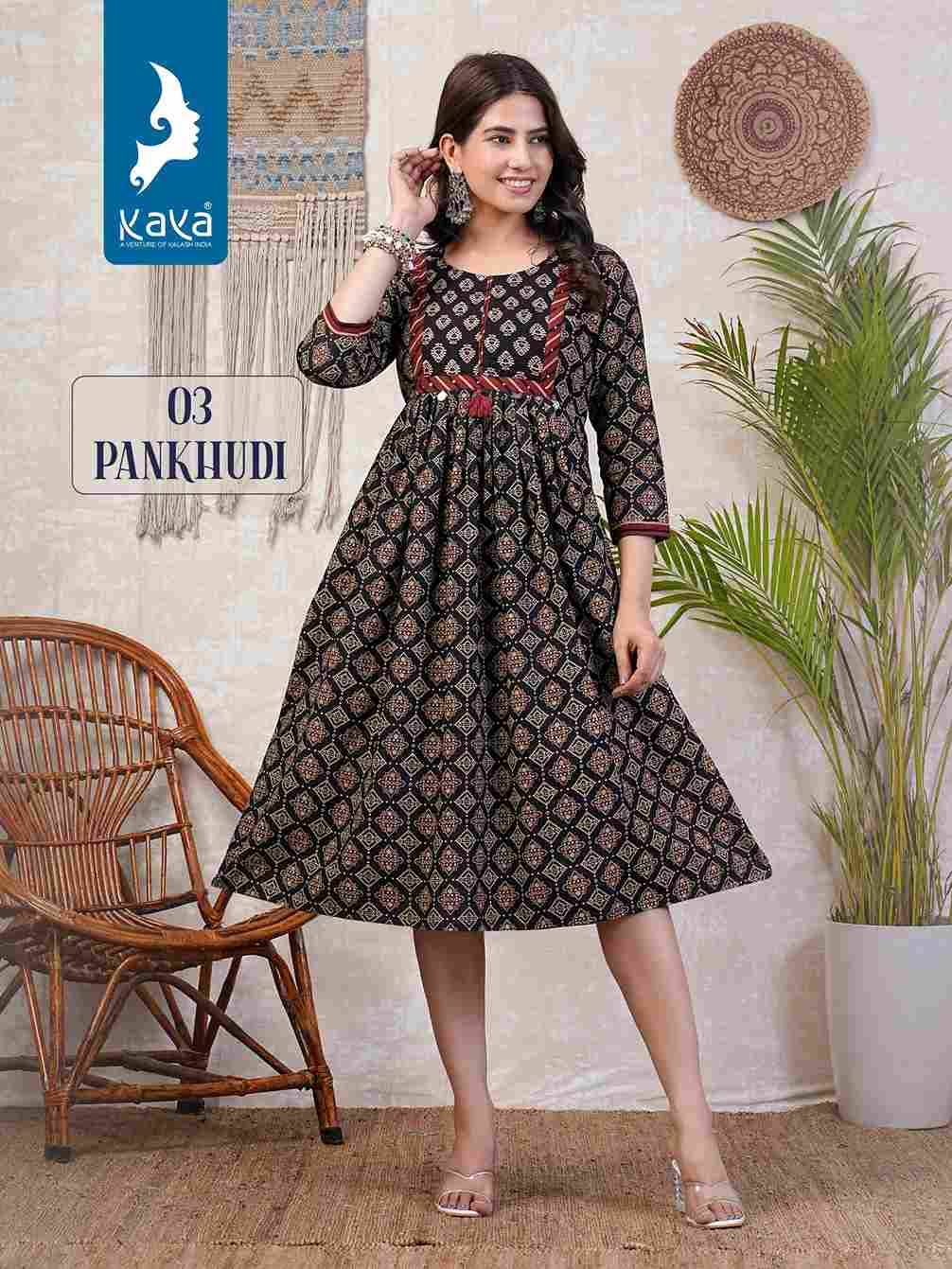 Pankhudi By Kaya 01 To 06 Series Designer Stylish Fancy Colorful Beautiful Party Wear & Ethnic Wear Collection Cotton Kurtis At Wholesale Price