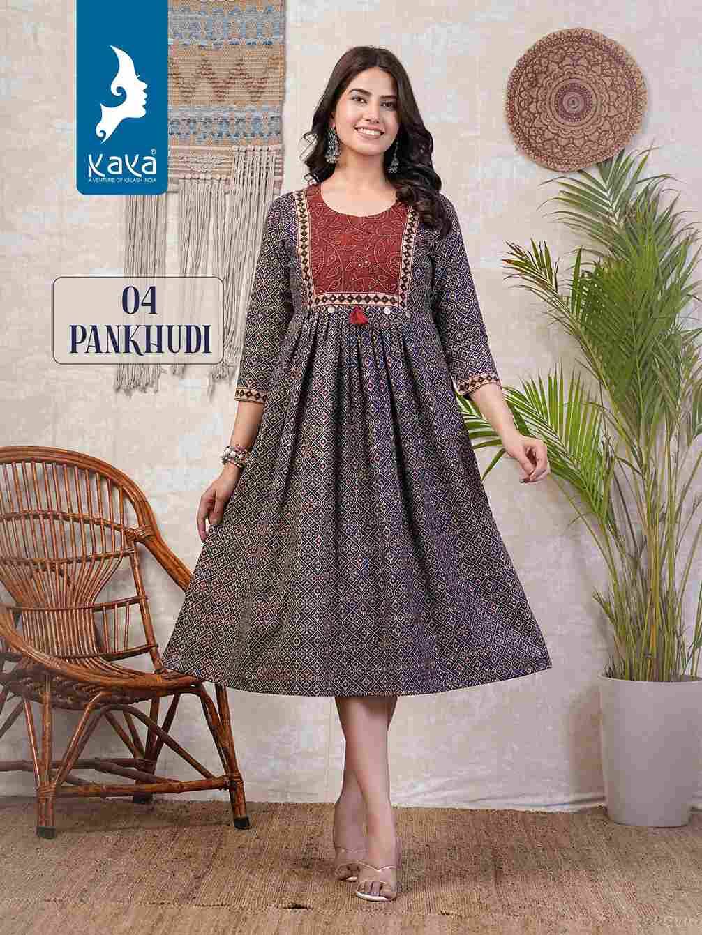 Pankhudi By Kaya 01 To 06 Series Designer Stylish Fancy Colorful Beautiful Party Wear & Ethnic Wear Collection Cotton Kurtis At Wholesale Price