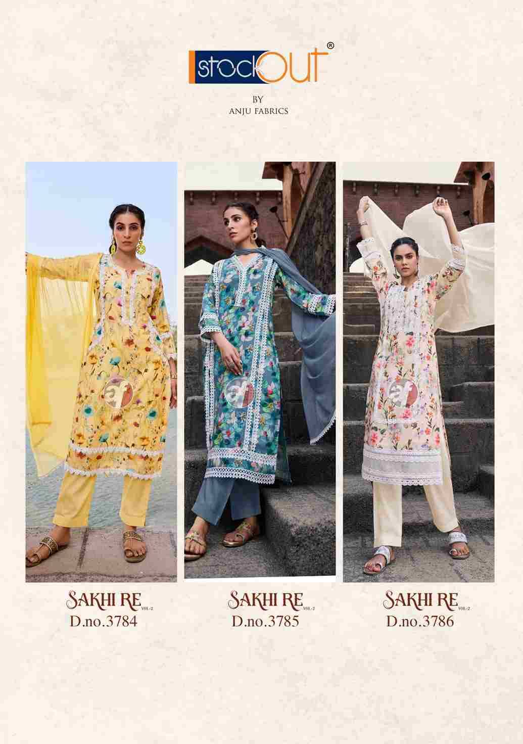 Sakhi Re Vol-2 By Anju Fabrics 3781 To 3786 Series Beautiful Festive Suits Colorful Stylish Fancy Casual Wear & Ethnic Wear Pure Linen Cotton Dresses At Wholesale Price