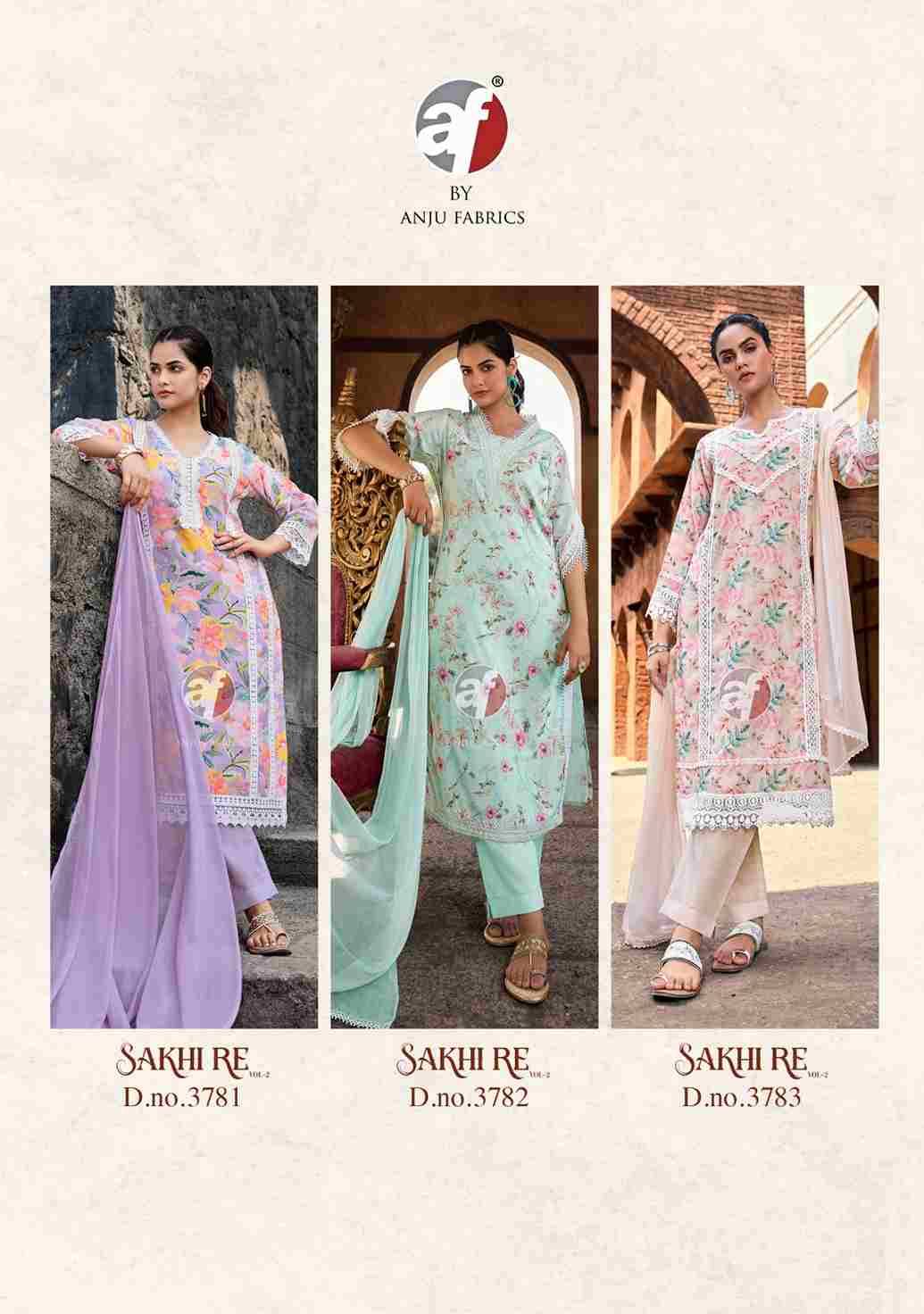 Sakhi Re Vol-2 By Anju Fabrics 3781 To 3786 Series Beautiful Festive Suits Colorful Stylish Fancy Casual Wear & Ethnic Wear Pure Linen Cotton Dresses At Wholesale Price