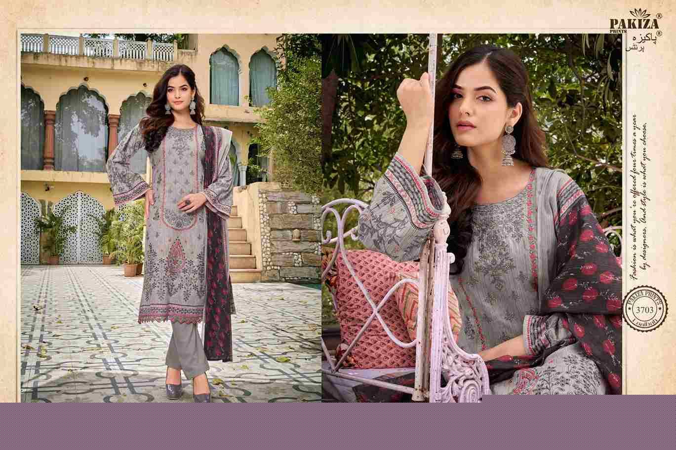 Laaibah Vol-37 By Pakiza Prints 3701 To 3710 Series Beautiful Stylish Festive Suits Fancy Colorful Casual Wear & Ethnic Wear & Ready To Wear Lawn Cotton Print Dresses At Wholesale Price