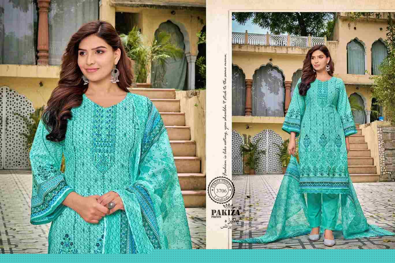 Laaibah Vol-37 By Pakiza Prints 3701 To 3710 Series Beautiful Stylish Festive Suits Fancy Colorful Casual Wear & Ethnic Wear & Ready To Wear Lawn Cotton Print Dresses At Wholesale Price