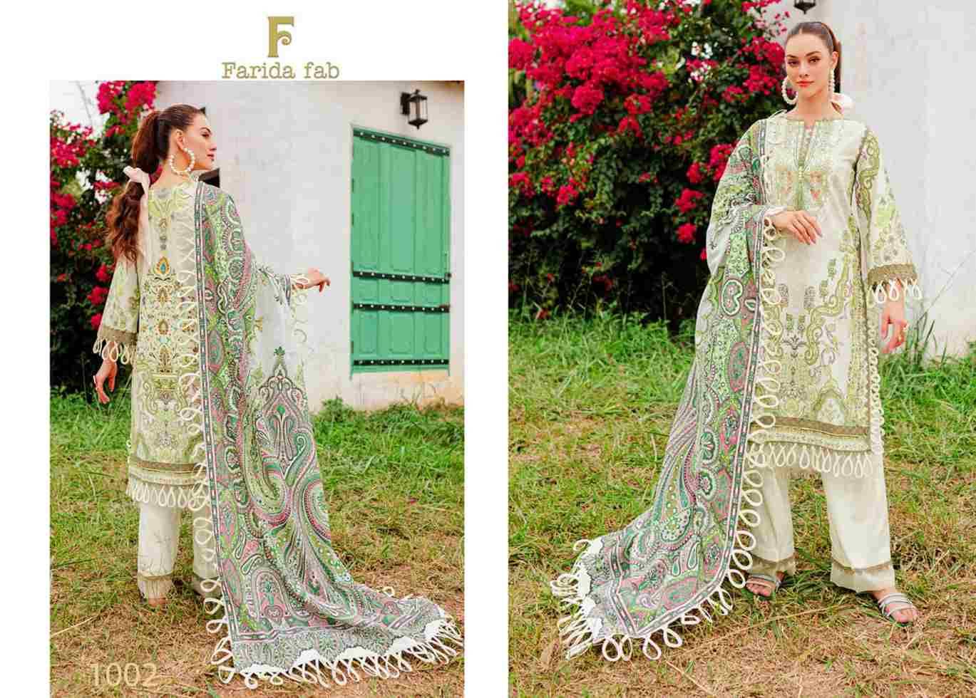 Concept-A By Farida Fab 1001 To 1006 Series Beautiful Festive Suits Stylish Fancy Colorful Casual Wear & Ethnic Wear Pure Cotton Print Dresses At Wholesale Price