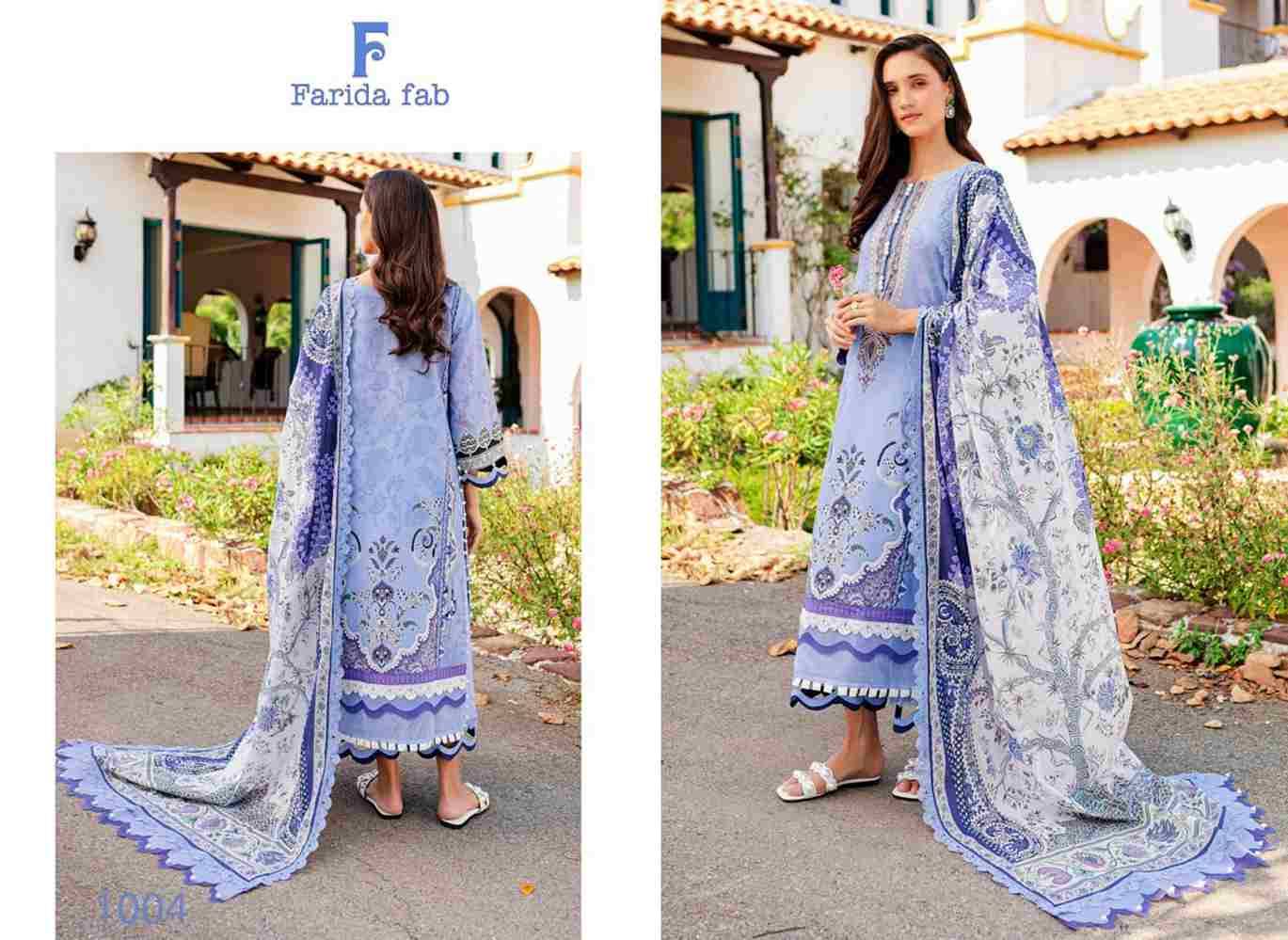 Concept-A By Farida Fab 1001 To 1006 Series Beautiful Festive Suits Stylish Fancy Colorful Casual Wear & Ethnic Wear Pure Cotton Print Dresses At Wholesale Price