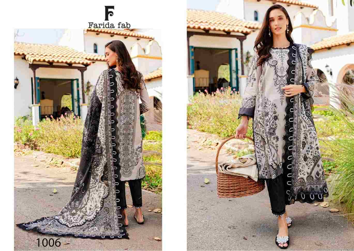 Concept-A By Farida Fab 1001 To 1006 Series Beautiful Festive Suits Stylish Fancy Colorful Casual Wear & Ethnic Wear Pure Cotton Print Dresses At Wholesale Price