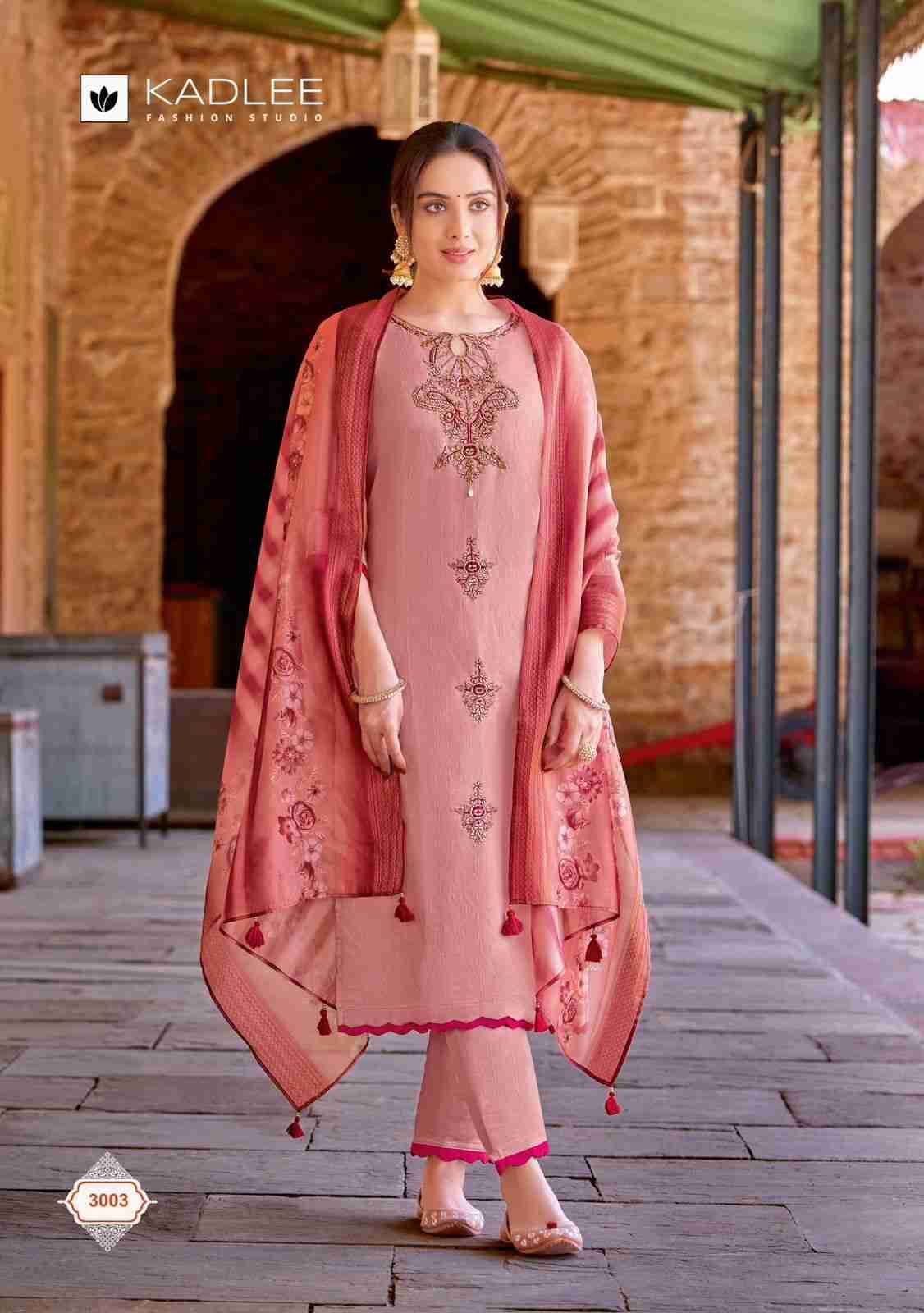 Heritage By Kadlee 3001 To 3006 Series Designer Festive Suits Collection Beautiful Stylish Fancy Colorful Party Wear & Occasional Wear Pure Viscose Embroidered Dresses At Wholesale Price