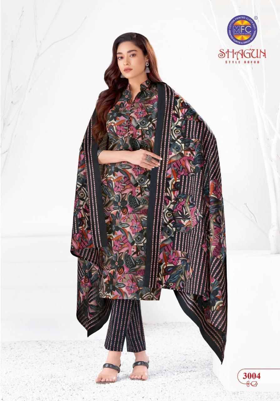 Shagun Vol-30 By MFC 3001 To 3020 Series Beautiful Festive Suits Colorful Stylish Fancy Casual Wear & Ethnic Wear Pure Lawn Cotton Embroidered Dresses At Wholesale Price