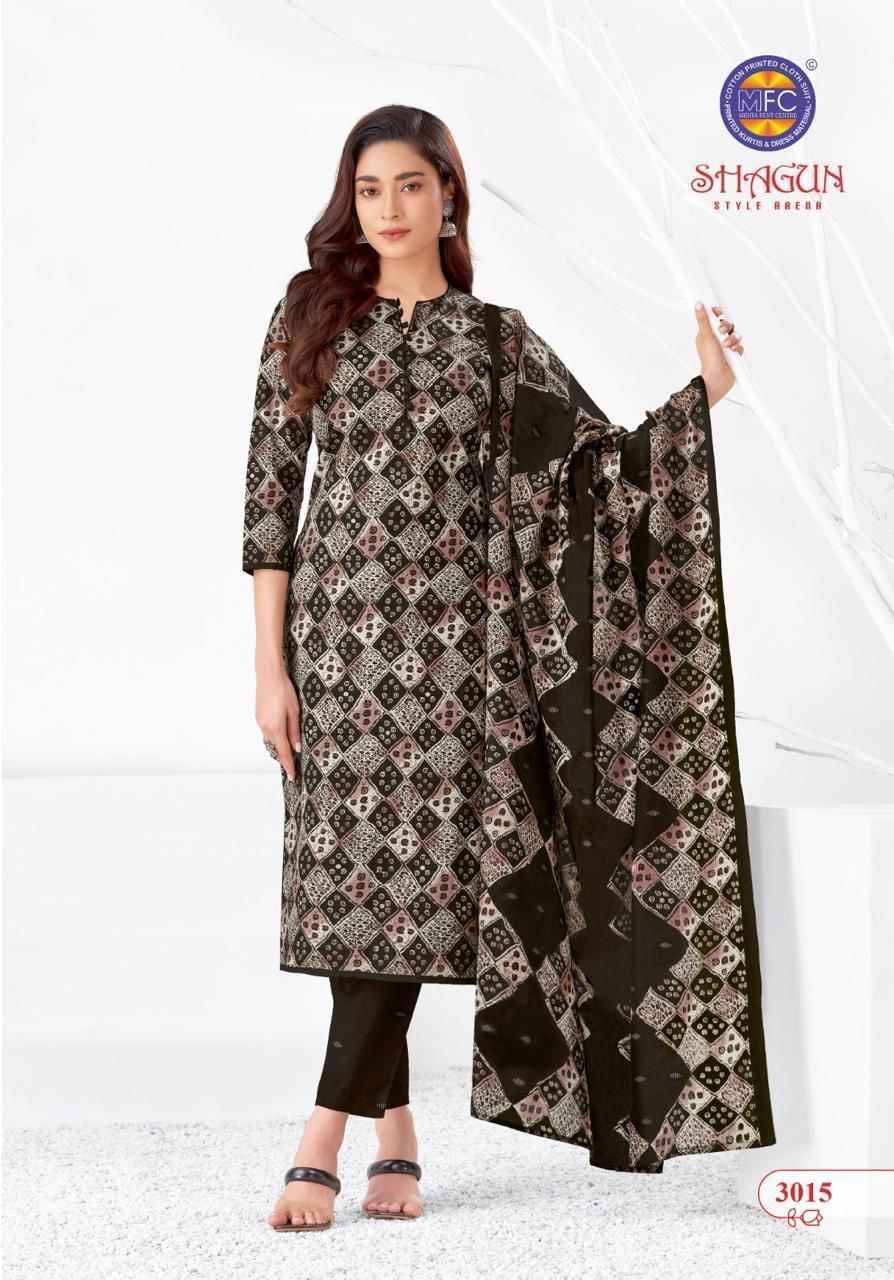 Shagun Vol-30 By MFC 3001 To 3020 Series Beautiful Festive Suits Colorful Stylish Fancy Casual Wear & Ethnic Wear Pure Lawn Cotton Embroidered Dresses At Wholesale Price