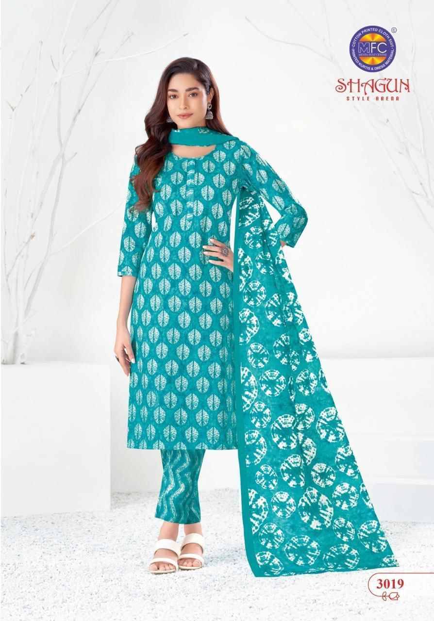 Shagun Vol-30 By MFC 3001 To 3020 Series Beautiful Festive Suits Colorful Stylish Fancy Casual Wear & Ethnic Wear Pure Lawn Cotton Embroidered Dresses At Wholesale Price