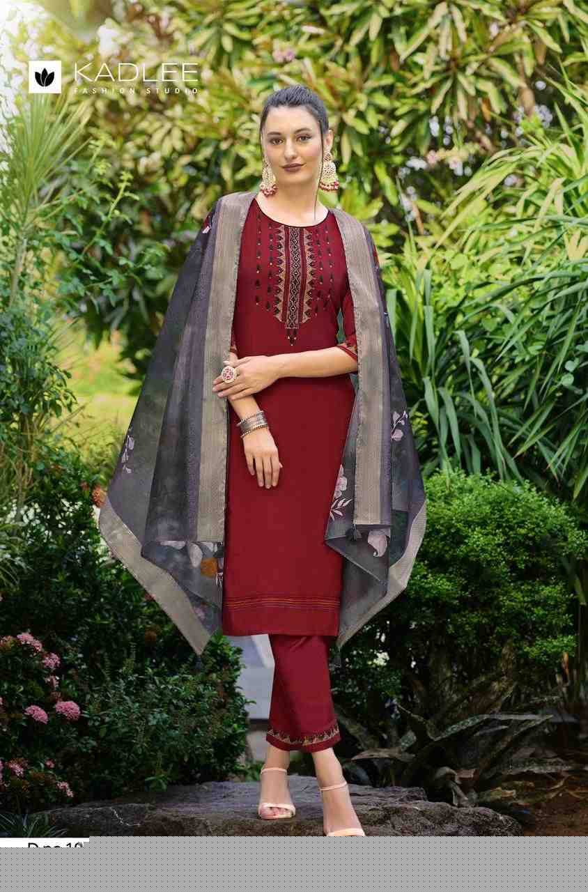 Nazakat By Kadlee 1001 To 1006 Series Beautiful Stylish Festive Suits Fancy Colorful Casual Wear & Ethnic Wear & Ready To Wear Viscose Embroidered Dresses At Wholesale Price
