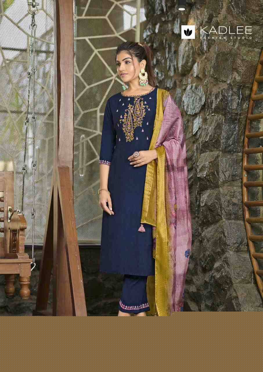 Nazakat By Kadlee 1001 To 1006 Series Beautiful Stylish Festive Suits Fancy Colorful Casual Wear & Ethnic Wear & Ready To Wear Viscose Embroidered Dresses At Wholesale Price