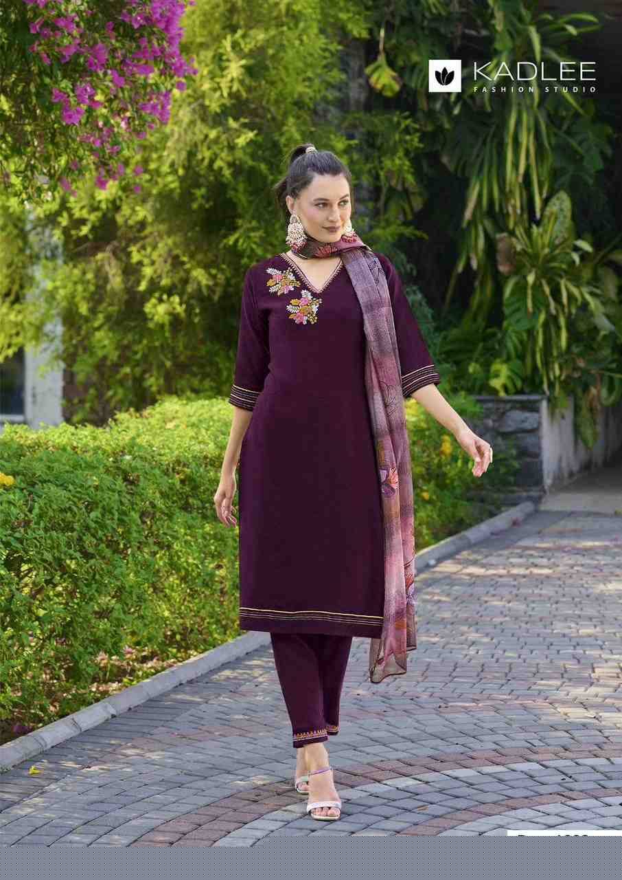 Nazakat By Kadlee 1001 To 1006 Series Beautiful Stylish Festive Suits Fancy Colorful Casual Wear & Ethnic Wear & Ready To Wear Viscose Embroidered Dresses At Wholesale Price