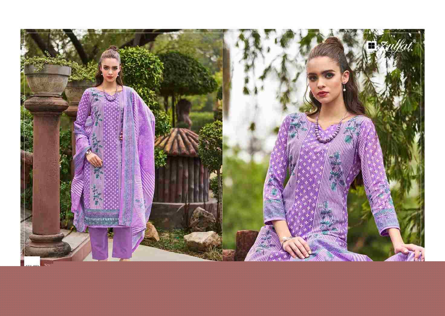 Maryam Vol-5 By Zulfat 556-001 To 556-008 Series Beautiful Festive Suits Stylish Fancy Colorful Casual Wear & Ethnic Wear Pure Cotton Print Dresses At Wholesale Price