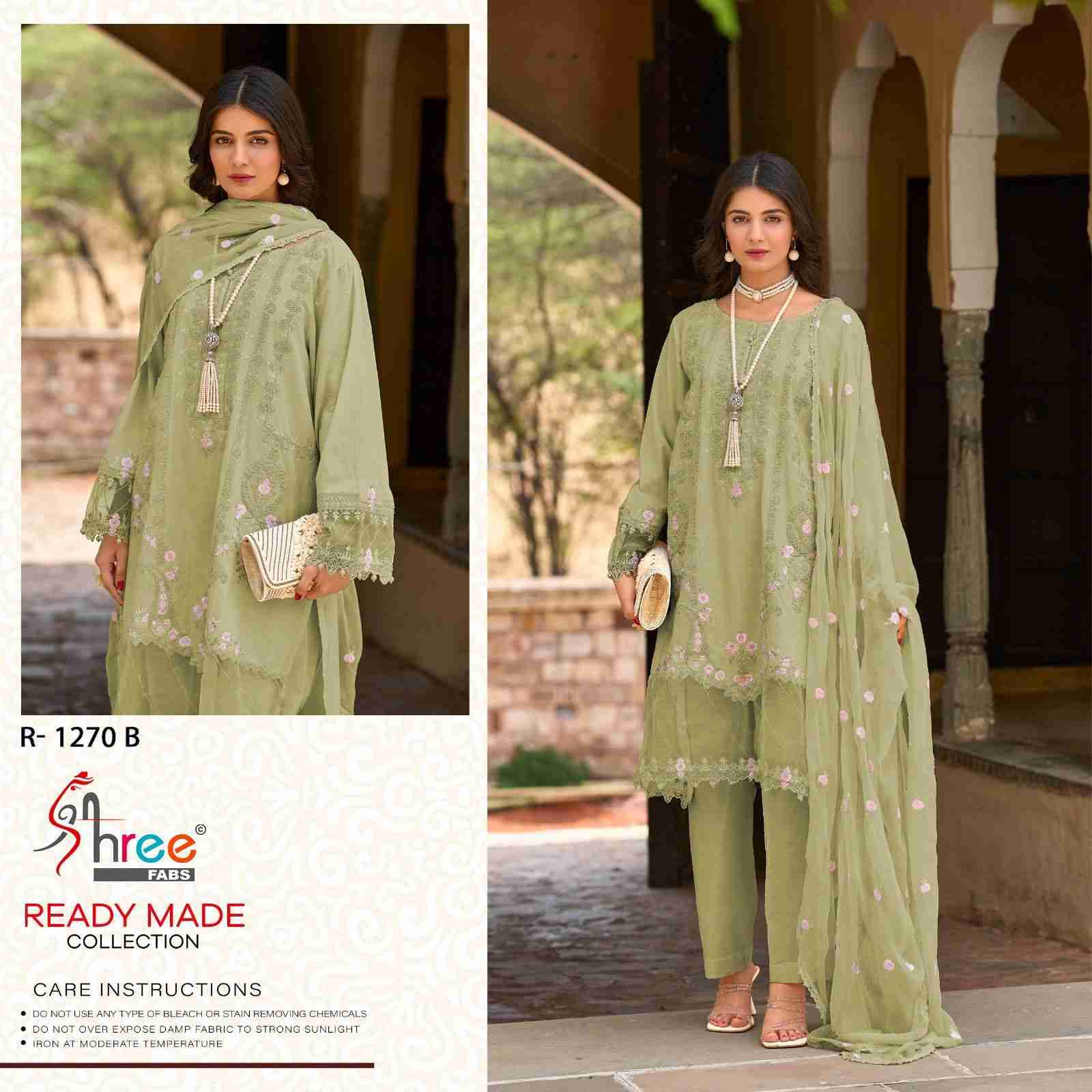 Shree Fabs Hit Design R-1270 Colours By Shree Fabs R-1270-A To R-1270-D Series Beautiful Pakistani Suits Stylish Fancy Colorful Party Wear & Occasional Wear Pure Viscose Lawn Cotton Embroidered Dresses At Wholesale Price