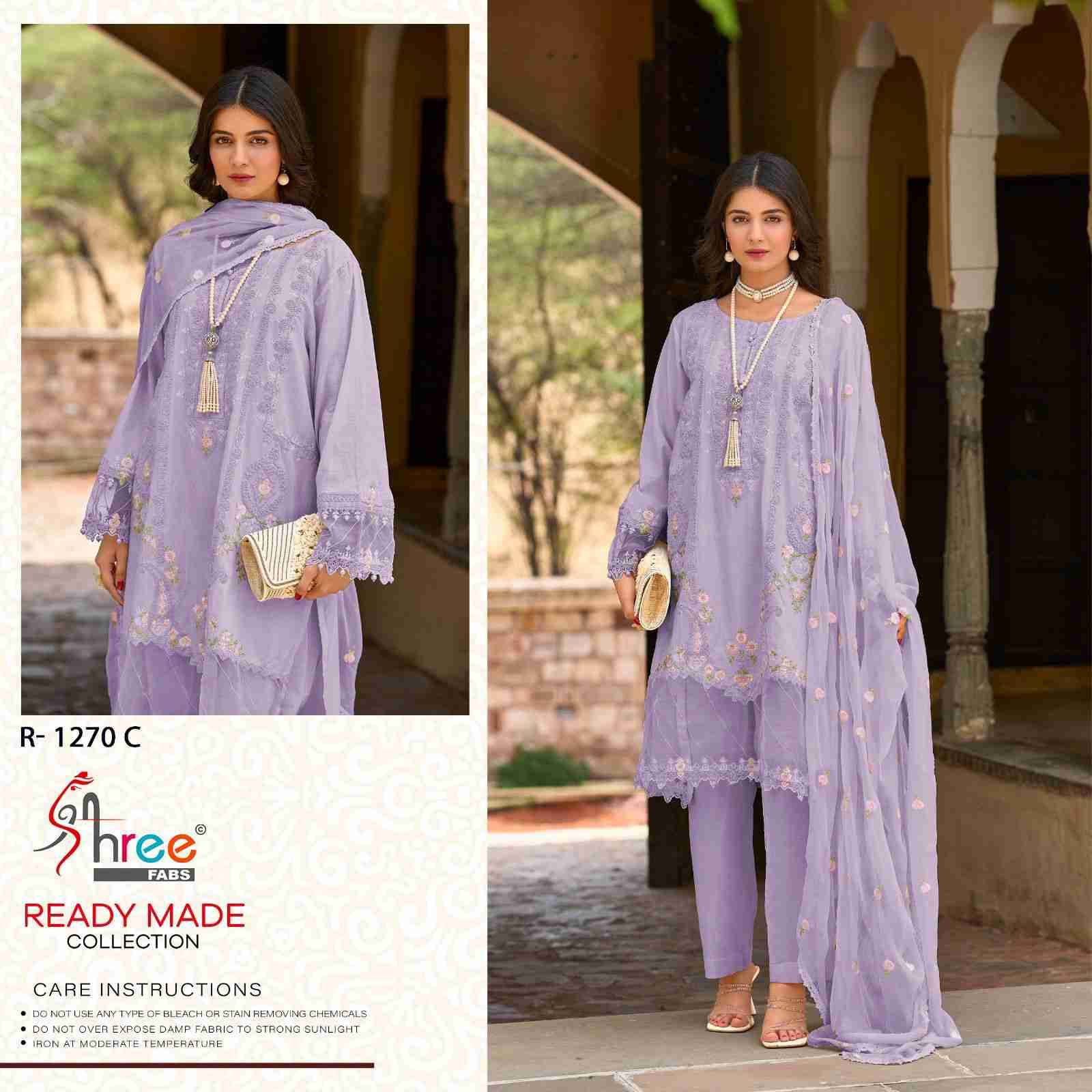 Shree Fabs Hit Design R-1270 Colours By Shree Fabs R-1270-A To R-1270-D Series Beautiful Pakistani Suits Stylish Fancy Colorful Party Wear & Occasional Wear Pure Viscose Lawn Cotton Embroidered Dresses At Wholesale Price