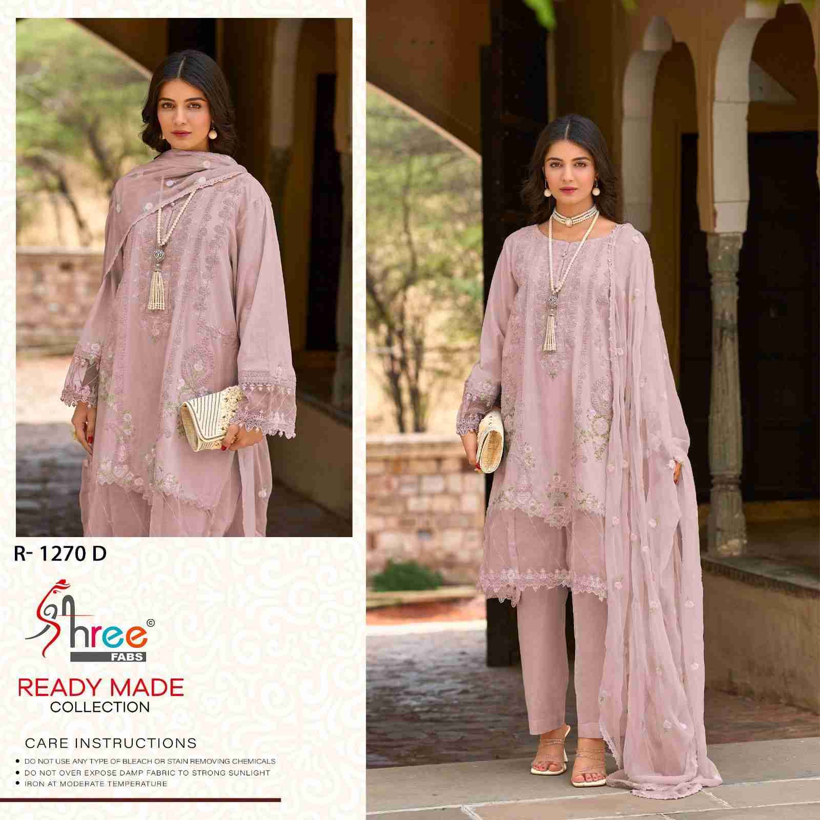 Shree Fabs Hit Design R-1270 Colours By Shree Fabs R-1270-A To R-1270-D Series Beautiful Pakistani Suits Stylish Fancy Colorful Party Wear & Occasional Wear Pure Viscose Lawn Cotton Embroidered Dresses At Wholesale Price