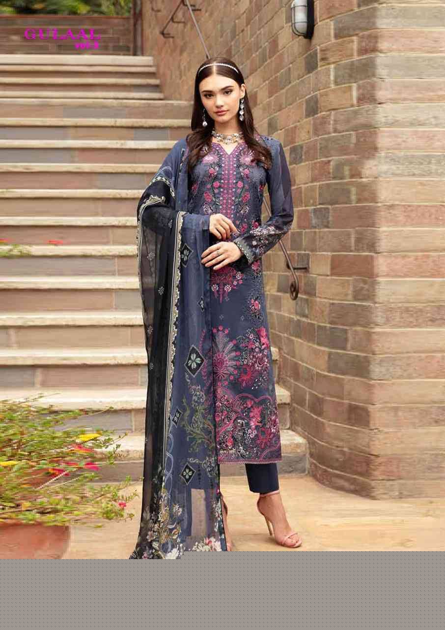 Gulaal Vol-3 By Nand Gopal Print 3001 To 3008 Series Beautiful Festive Suits Colorful Stylish Fancy Casual Wear & Ethnic Wear Pure Cotton Print Dresses At Wholesale Price