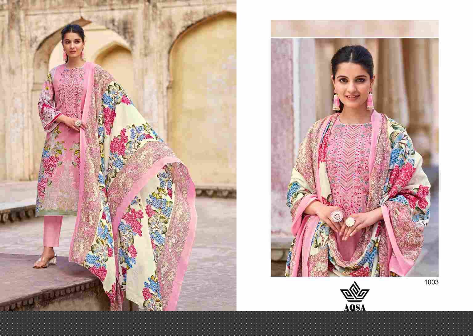 Merub By Aqsa 1001 To 1006 Series Beautiful Pakistani Suits Stylish Fancy Colorful Party Wear & Occasional Wear Pure Cambric Cotton Embroidered Dresses At Wholesale Price