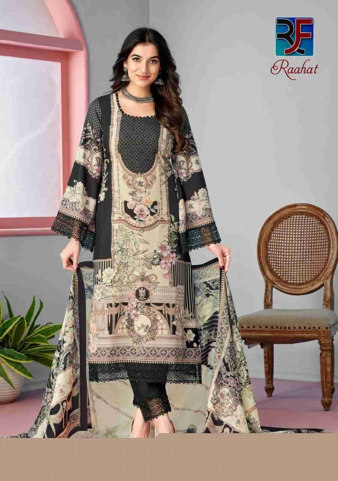 Raahat Vol-1 By Rahi Fab 1001 To 1008 Series Beautiful Pakistani Suits Stylish Fancy Colorful Party Wear & Occasional Wear Lawn Cambric Dresses At Wholesale Price