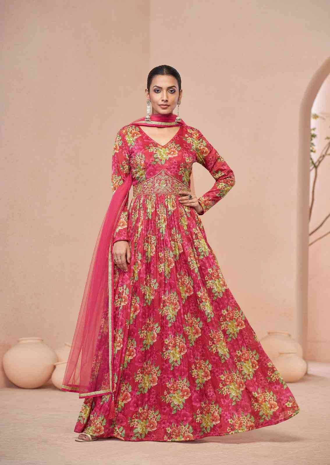 Sajni By Gulkayra Designer 7468-A To 7468-D Series Designer Stylish Fancy Colorful Beautiful Party Wear & Ethnic Wear Collection Fancy Gowns With Dupatta At Wholesale Price