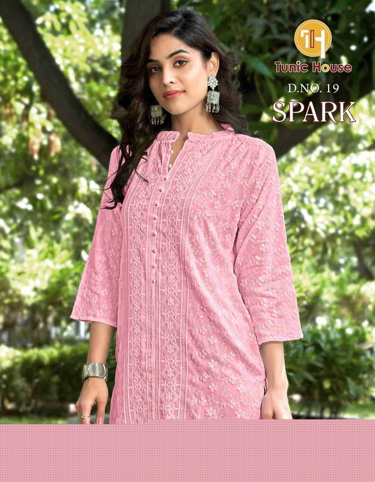 Spark By Tunic House Designer Stylish Fancy Colorful Beautiful Party Wear & Ethnic Wear Collection Viscose Rayon Tops At Wholesale Price