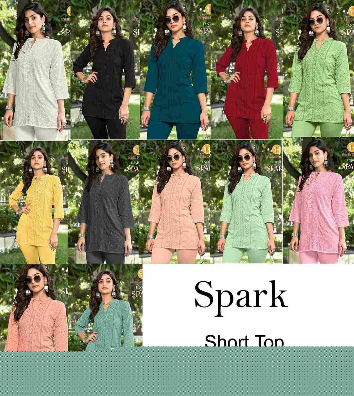 Spark By Tunic House Designer Stylish Fancy Colorful Beautiful Party Wear & Ethnic Wear Collection Viscose Rayon Tops At Wholesale Price