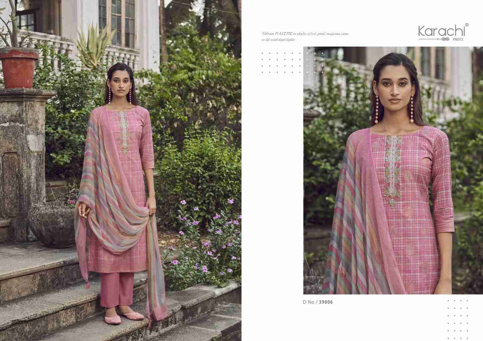 Maahi By Karachi Prints 39001 To 39006 Series Beautiful Festive Suits Colorful Stylish Fancy Casual Wear & Ethnic Wear Pure Cambric Print With Work Dresses At Wholesale Price