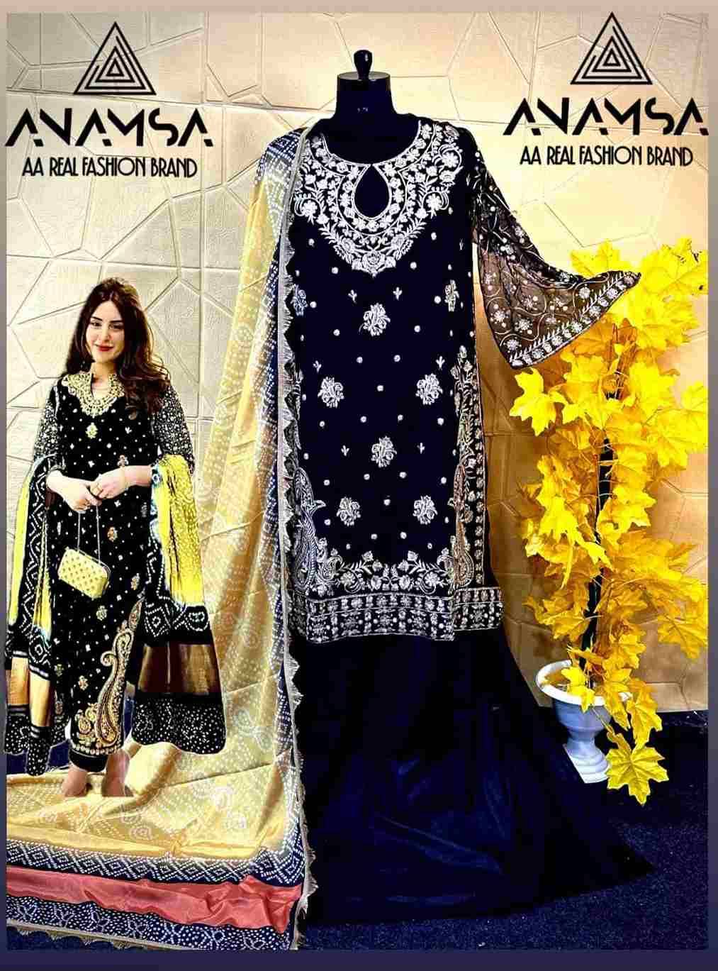 Anamsa Hit Design 427 Colours By Fashid Wholesale 427-A To 427-D Series Beautiful Pakistani Suits Colorful Stylish Fancy Casual Wear & Ethnic Wear Pure Faux Georgette Embroidered Dresses At Wholesale Price