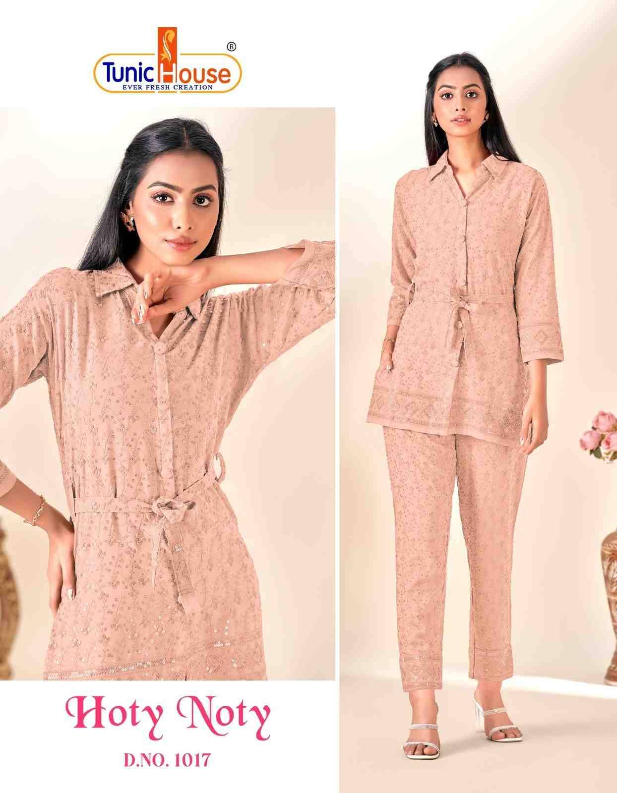Hoty Noty By Tunic House Designer Stylish Fancy Colorful Beautiful Party Wear & Ethnic Wear Collection Viscose Rayon Co-Ord At Wholesale Price