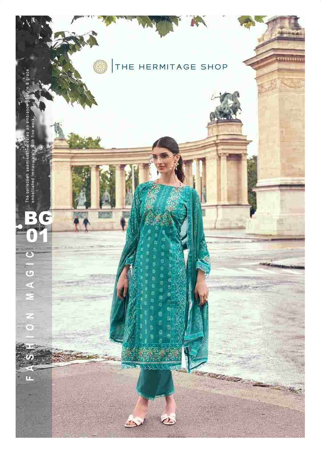 Bagh By The Hermitage Shop 01 To 06 Series Beautiful Festive Suits Colorful Stylish Fancy Casual Wear & Ethnic Wear Pure Lawn Cotton Dresses At Wholesale Price