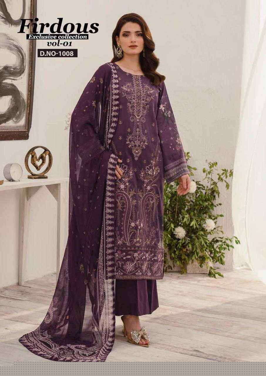 Firdous Vol-1 By Nand Gopal Prints 1001 To 1008 Series Beautiful Festive Suits Colorful Stylish Fancy Casual Wear & Ethnic Wear Pure Cotton Print Dresses At Wholesale Price