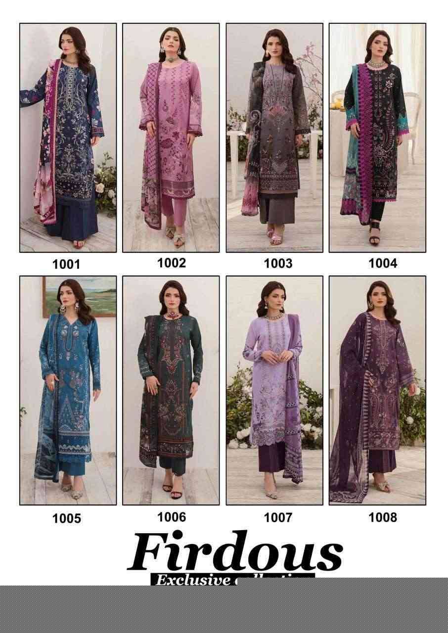 Firdous Vol-1 By Nand Gopal Prints 1001 To 1008 Series Beautiful Festive Suits Colorful Stylish Fancy Casual Wear & Ethnic Wear Pure Cotton Print Dresses At Wholesale Price