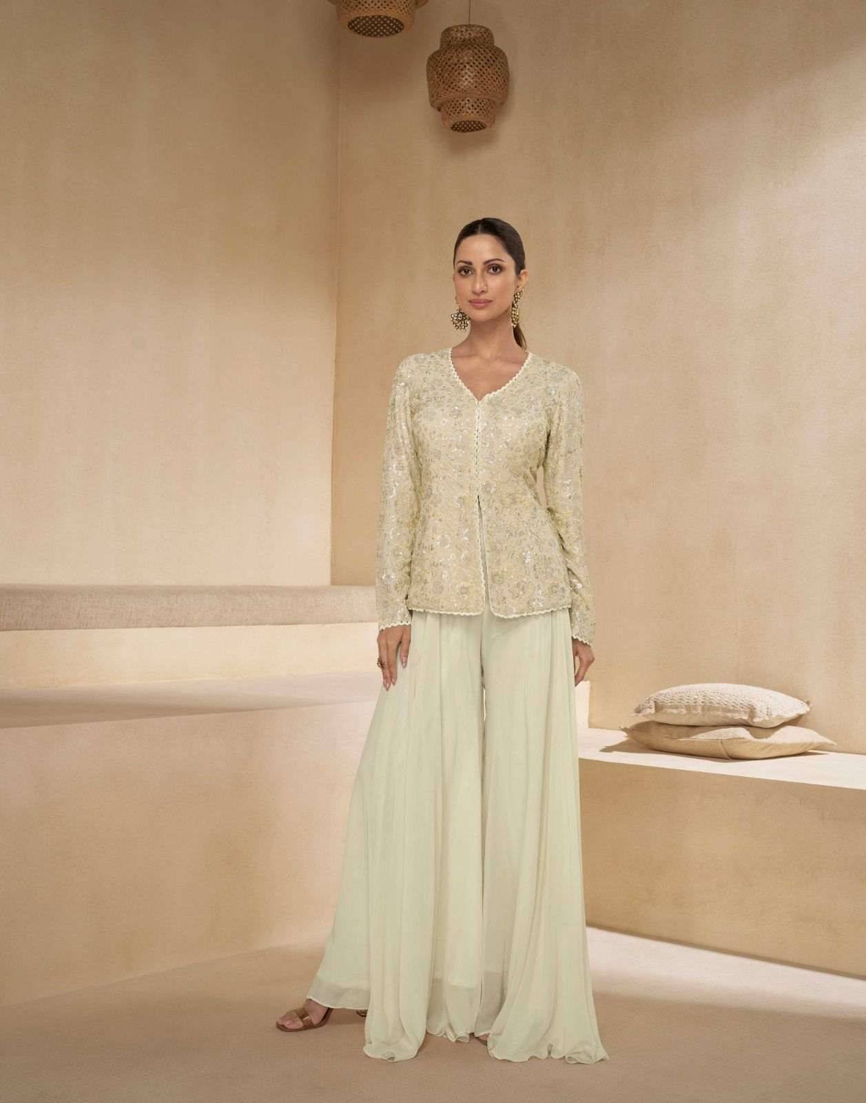 Sitara By Sayuri 5495 To 5498 Series Beautiful Sharara Suits Colorful Stylish Fancy Casual Wear & Ethnic Wear Georgette Dresses At Wholesale Price