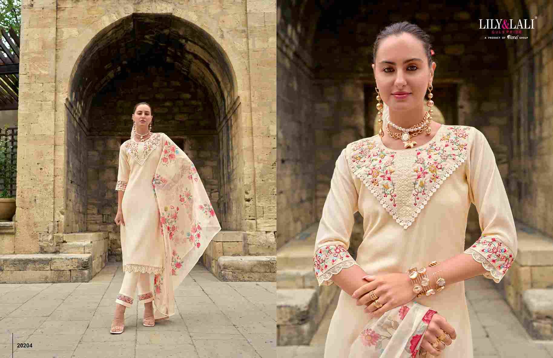 Mahra By Lily And Lali 20201 To 20206 Series Beautiful Stylish Festive Suits Fancy Colorful Casual Wear & Ethnic Wear & Ready To Wear Milan Silk Dresses At Wholesale Price