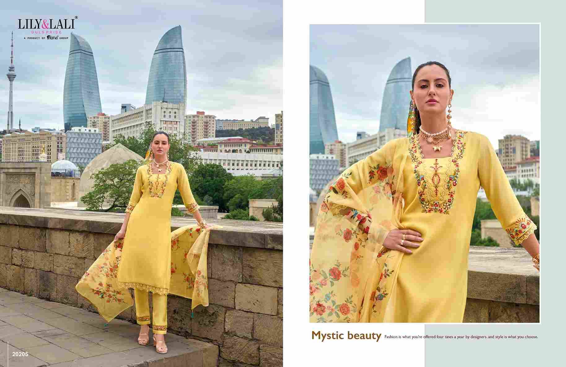 Mahra By Lily And Lali 20201 To 20206 Series Beautiful Stylish Festive Suits Fancy Colorful Casual Wear & Ethnic Wear & Ready To Wear Milan Silk Dresses At Wholesale Price