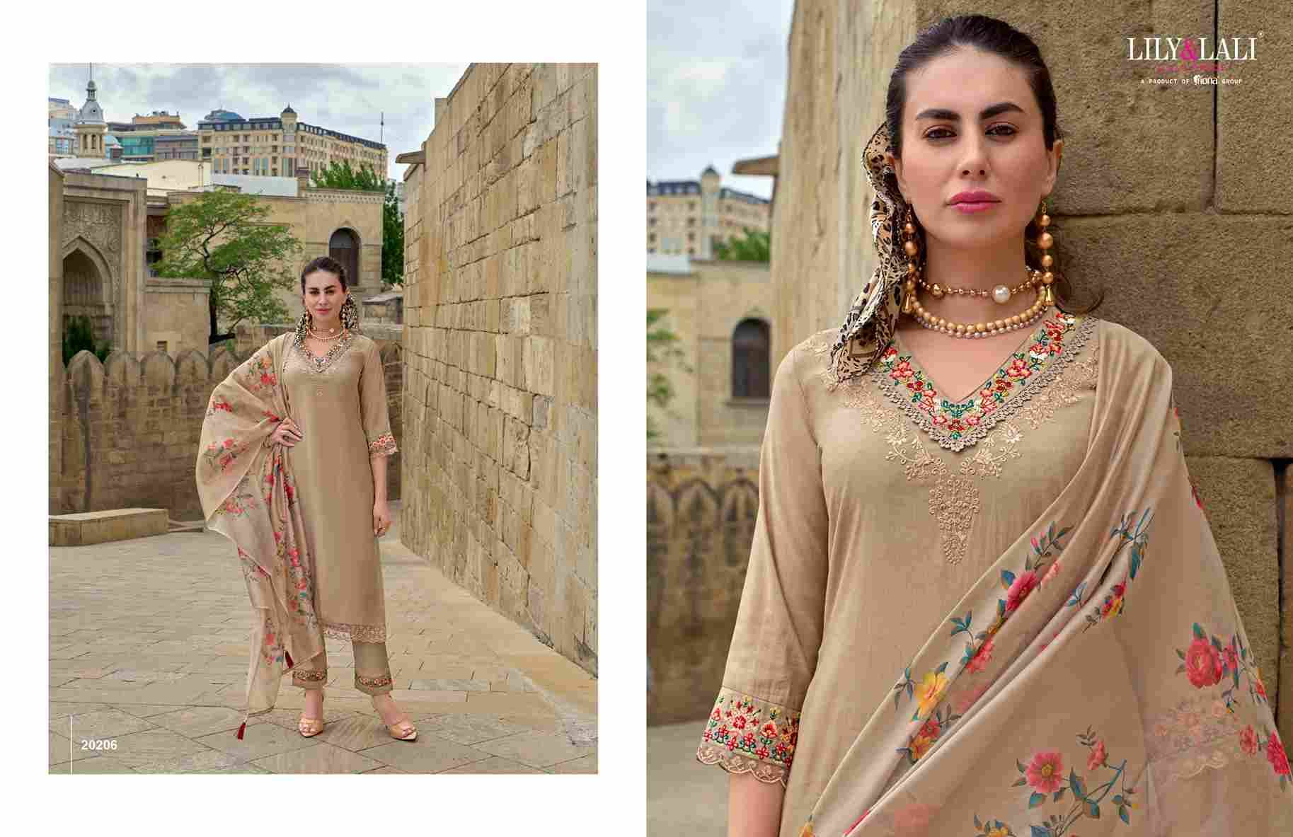 Mahra By Lily And Lali 20201 To 20206 Series Beautiful Stylish Festive Suits Fancy Colorful Casual Wear & Ethnic Wear & Ready To Wear Milan Silk Dresses At Wholesale Price